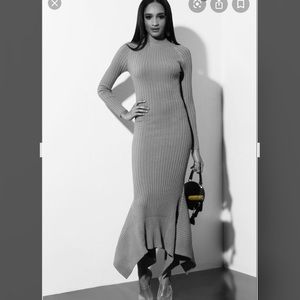 Black Midi Sweater Dress